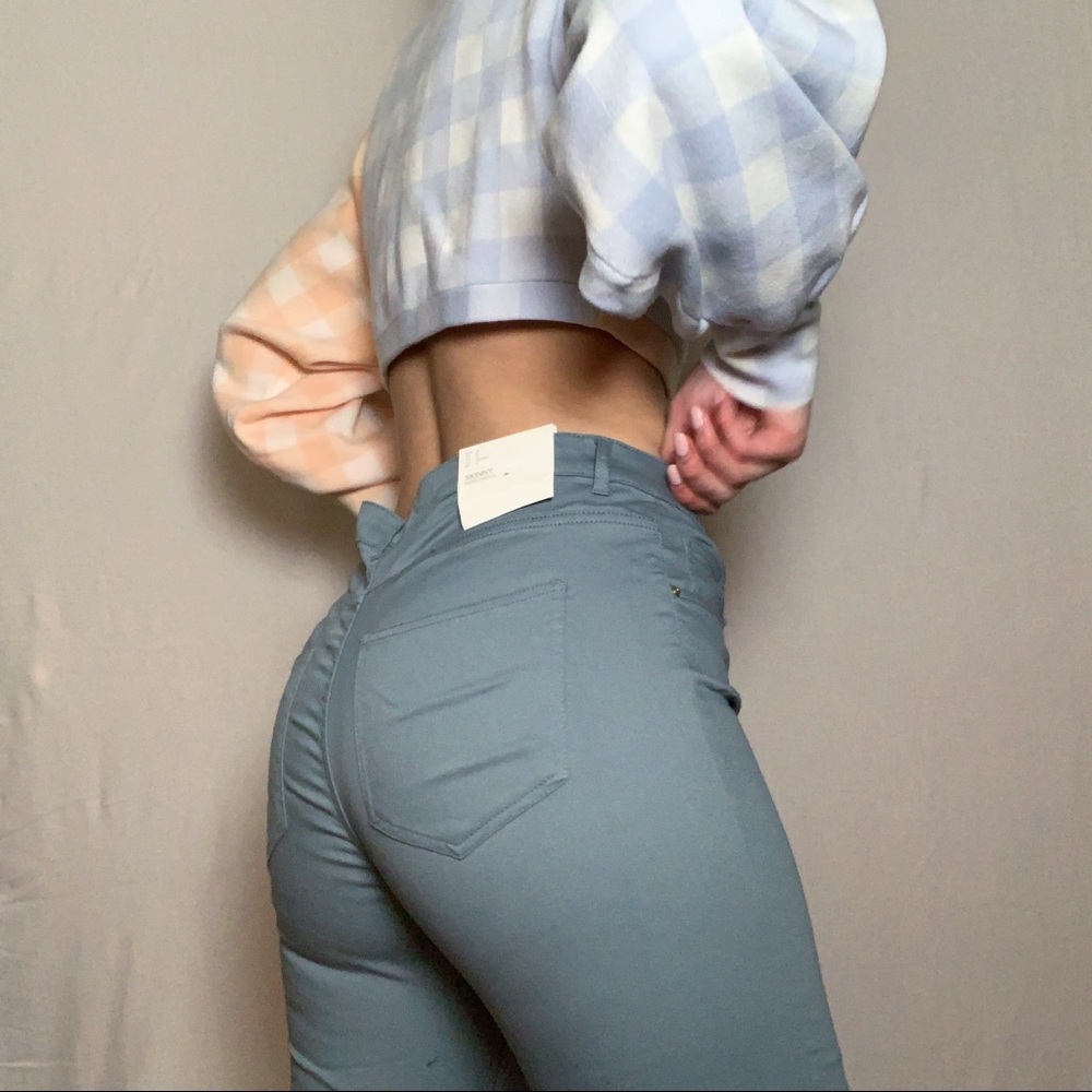 LIGHT GREEN SKINNY STRETCH JEGGINGS💚👖